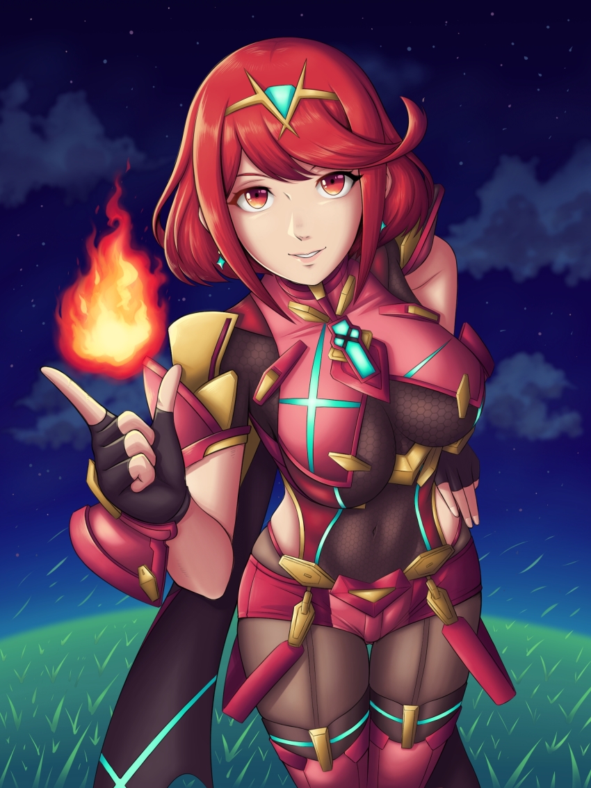 1girl, absurdres, armor, backless_outfit, black_gloves, bob_cut, breasts, chest_jewel