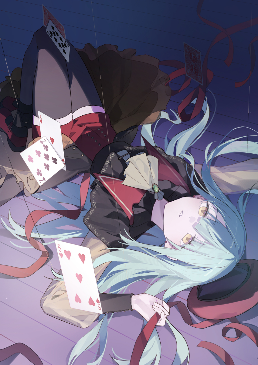 1girl, absurdres, ace_(playing_card), ace_of_hearts, ascot, bang_dream!, bang_dream!_it's_mygo!!!!!, beret