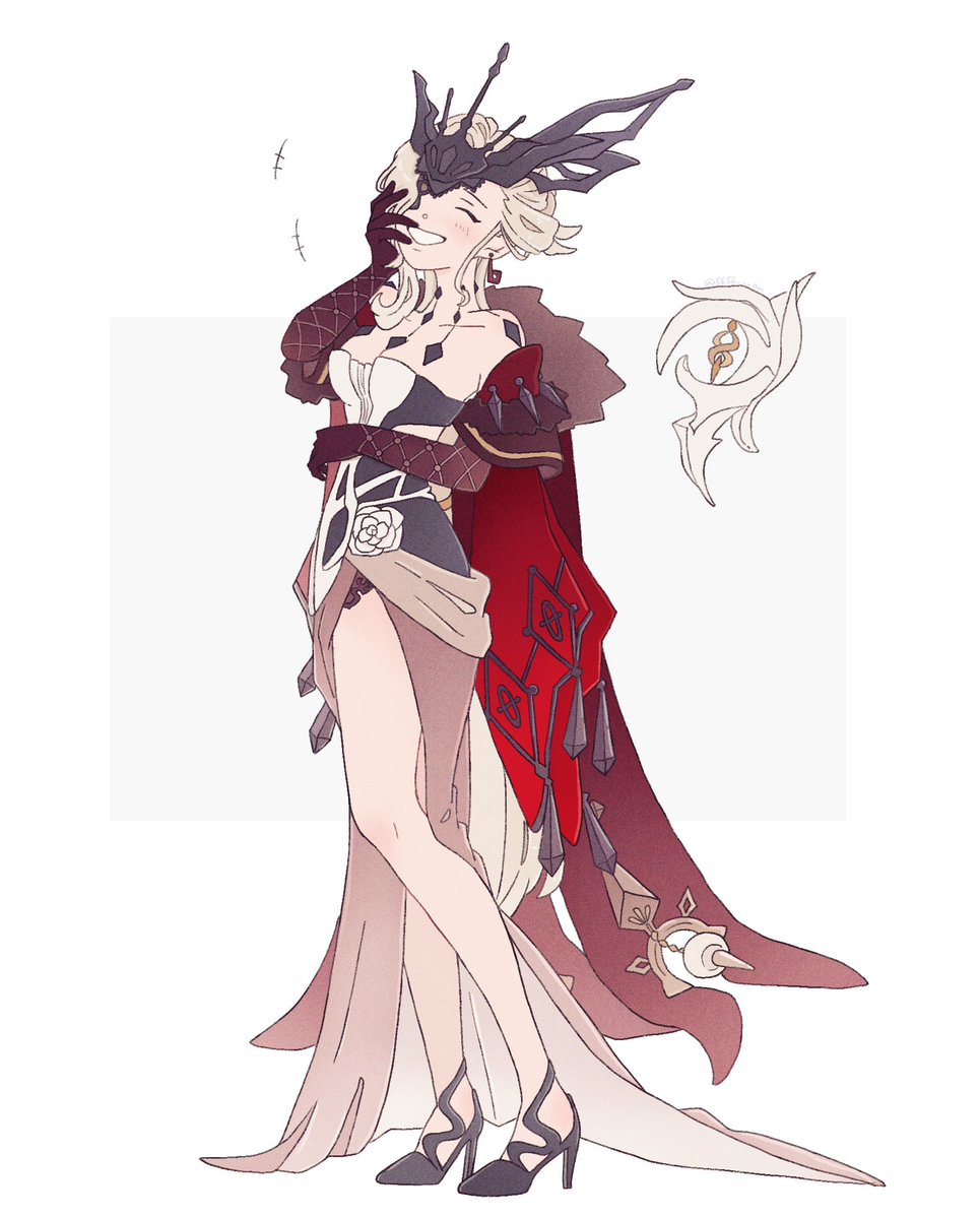 1girl, anni_(556_an), black_footwear, black_gloves, black_mask, blonde_hair, border, breasts