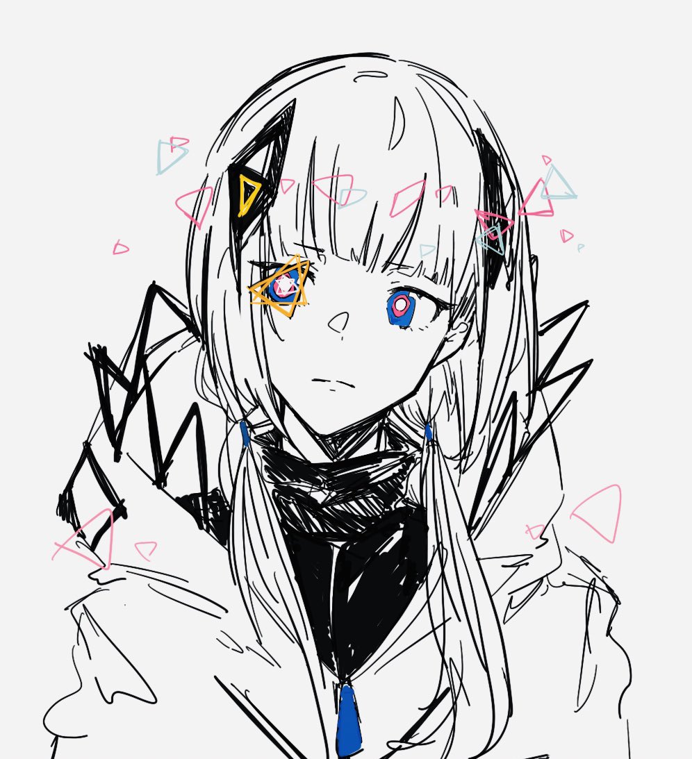 1girl, bad_id, bad_twitter_id, blue_eyes, blunt_bangs, bright_pupils, cevio, closed_mouth