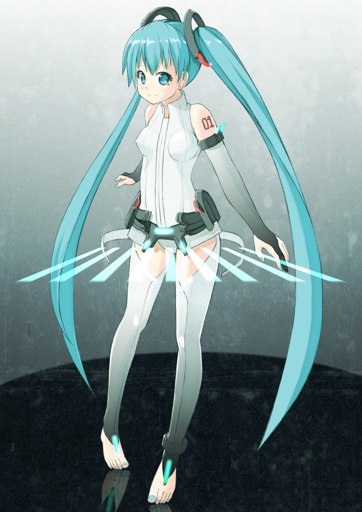 1girl, aqua_eyes, aqua_hair, bridal_gauntlets, elbow_gloves, female_focus, gloves, hatsune_miku
