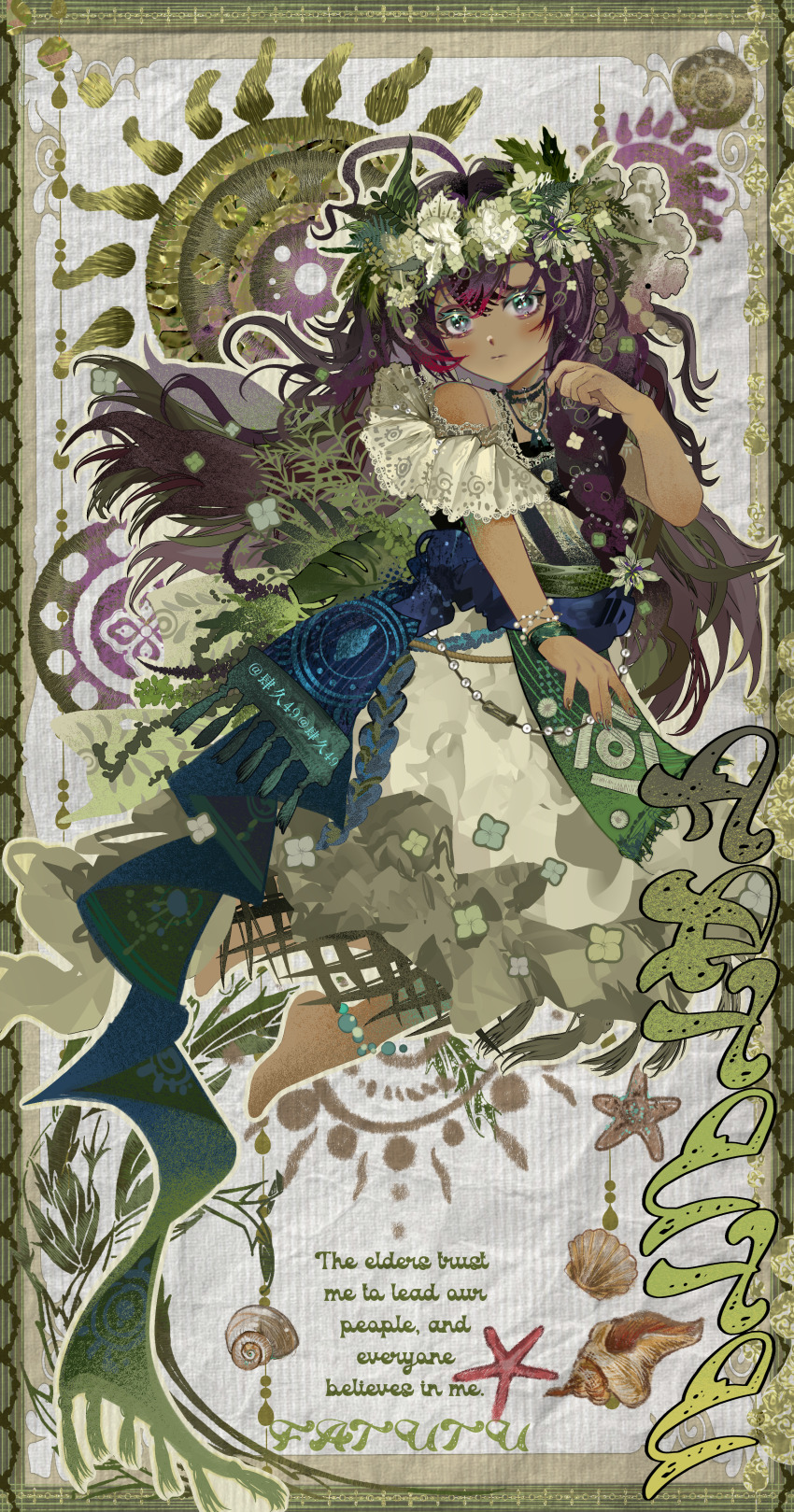 1girl, :|, absurdres, ahoge, bare_shoulders, barefoot, black_hair, blue_eyes