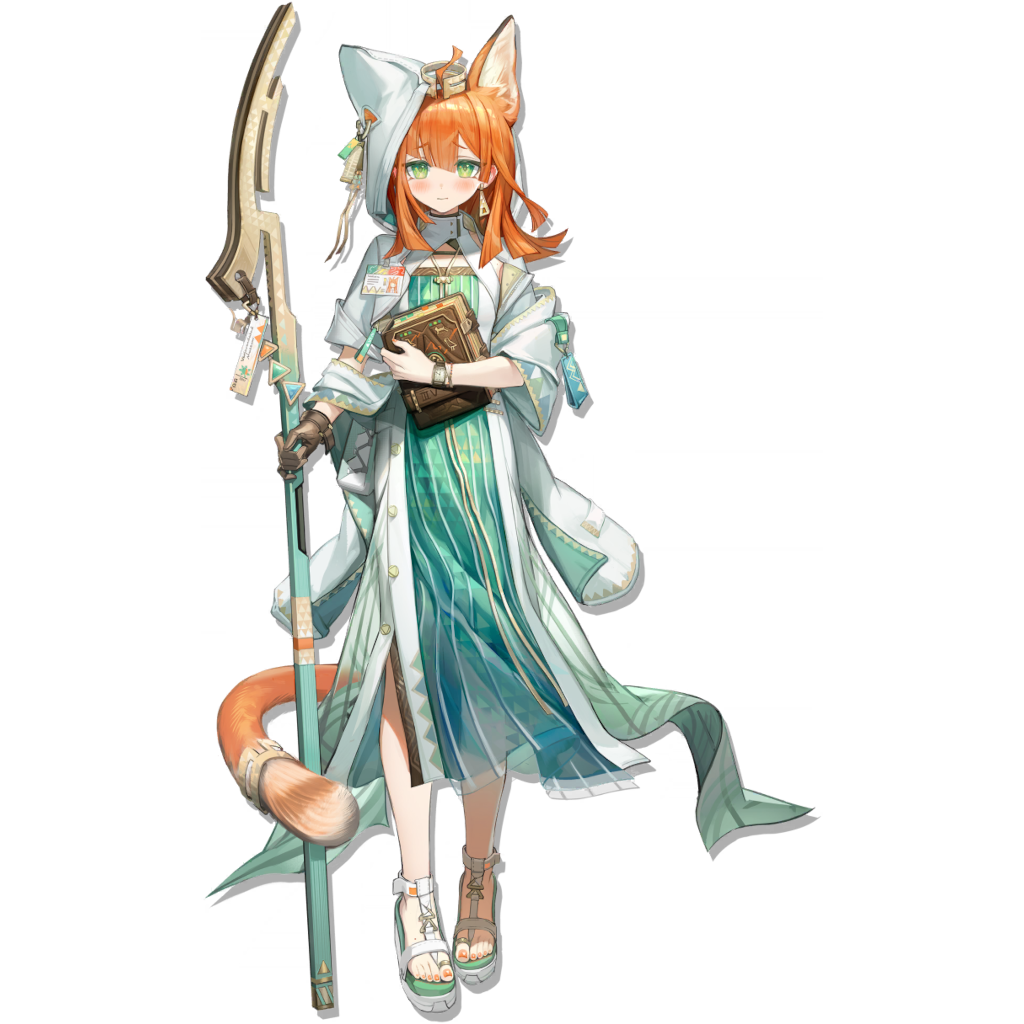 1girl, ahoge, animal_ears, arknights, blunt_bangs, blunt_ends, blush, book