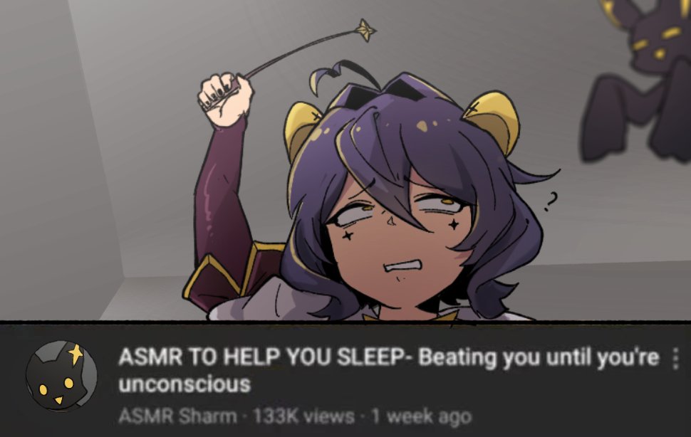 1girl, ahoge, arm_up, black_nails, blurry, blurry_background, english_text, facial_mark, fake_screenshot, forward-facing_horns, from_below, furrowed_brow, guagua977, hashtag-only_commentary, heart, heart_ahoge, hiiragi_utena, holding, holding_staff, horns, indoors, magia_baiser, mahou_shoujo_ni_akogarete, parted_lips, photo-referenced, short_hair, solo, staff, star_(symbol), star_facial_mark, upper_body, yellow_eyes, yellow_horns, youtube