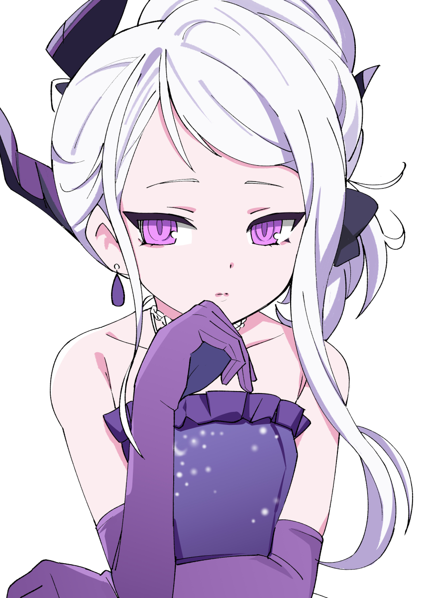 1girl, absurdres, blue_archive, blush, breasts, closed_mouth, collarbone, demon_girl