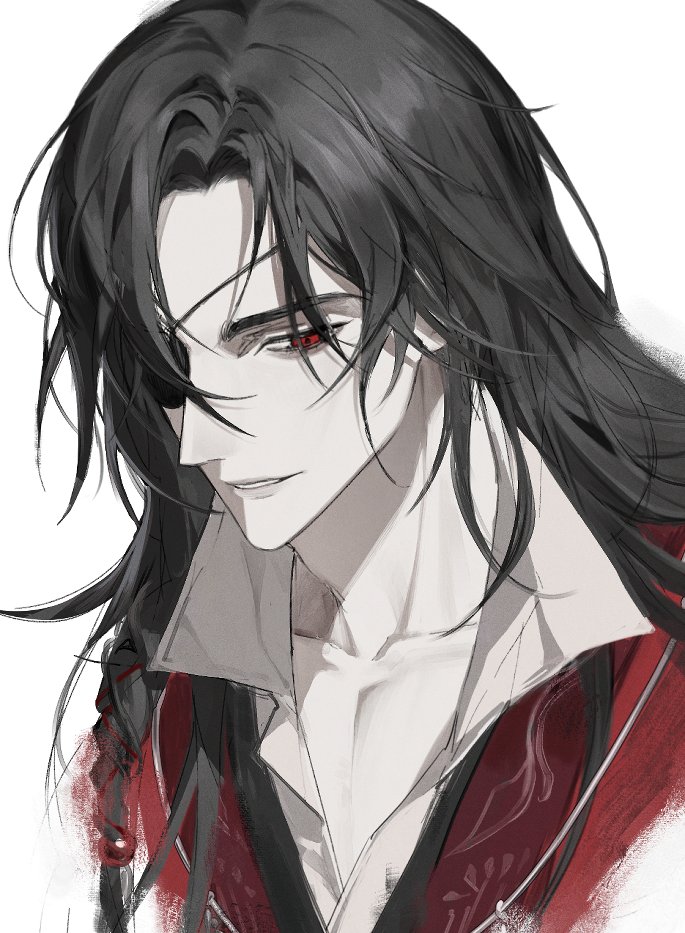 1boy, beads, black_hair, braid, chhiii_o_o, chinese_clothes, eyepatch, hanfu