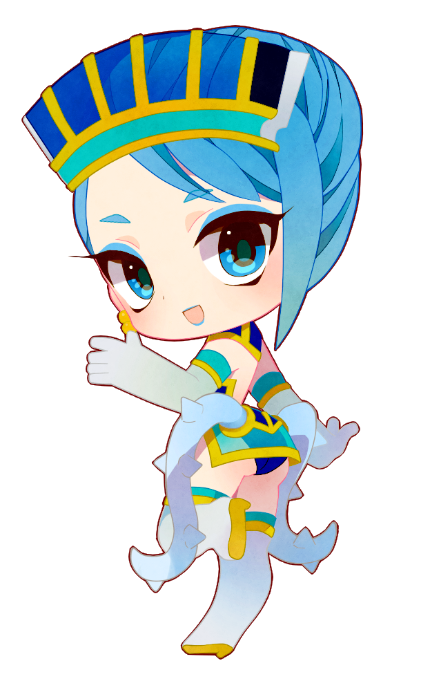1girl, ass, blue_eyes, blue_hair, blue_rose_(tiger_&amp;_bunny), boots, chibi, commentary_request