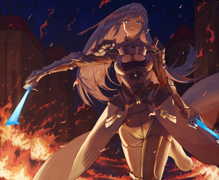 1girl, absurdres, blue_eyes, breasts, cleavage, cleavage_cutout, closed_mouth, clothing_cutout