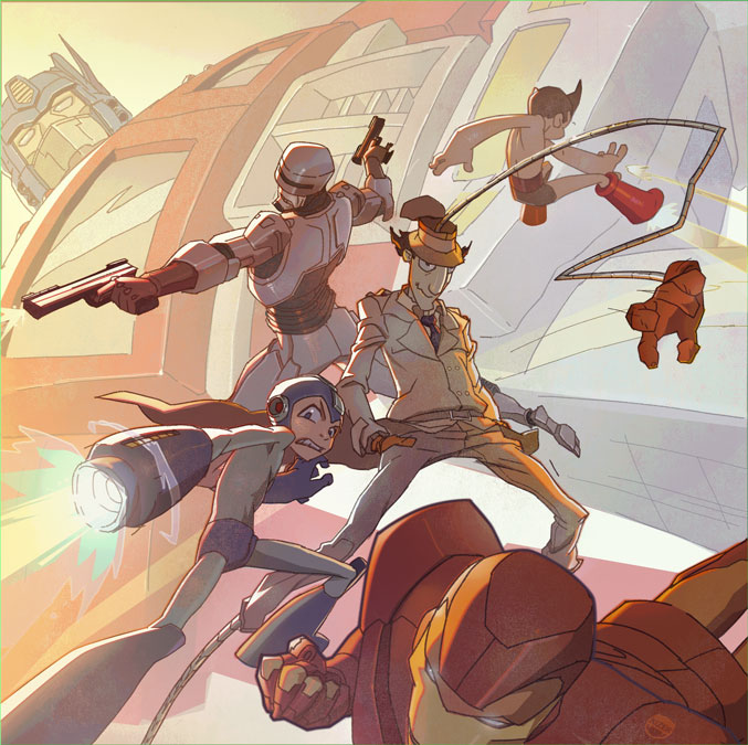 armor, atom_(tetsuwan_atom), capcom, crossover, epic, fighting, gadget, gun