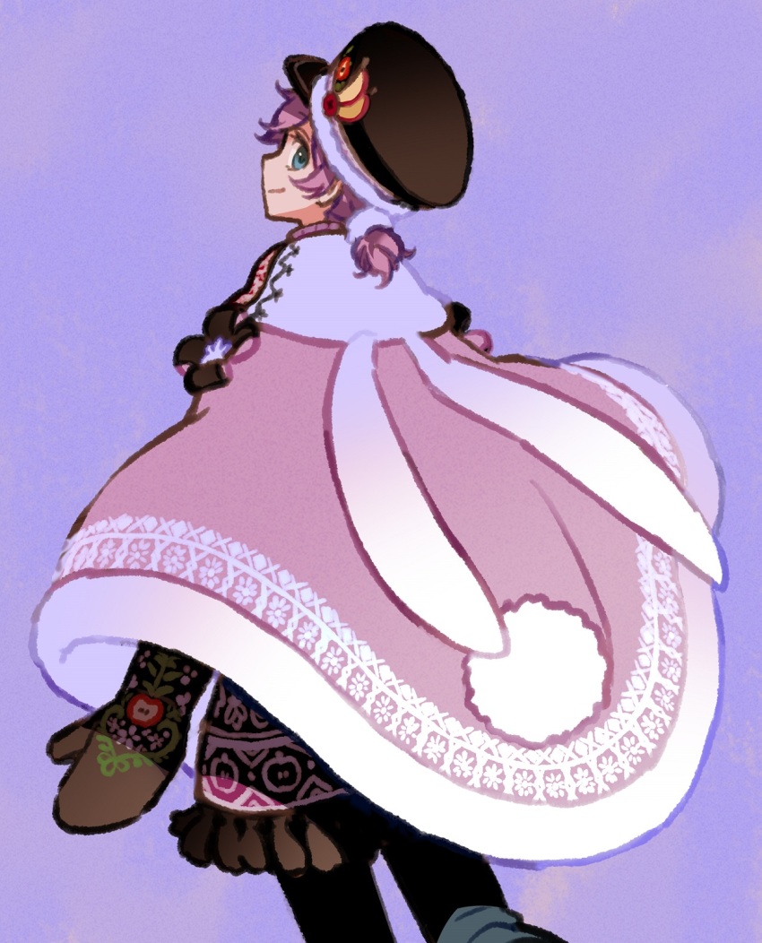 1boy, blue_eyes, capelet, commentary_request, epel_felmier, epel_felmier_(applepom), funuyu, hat