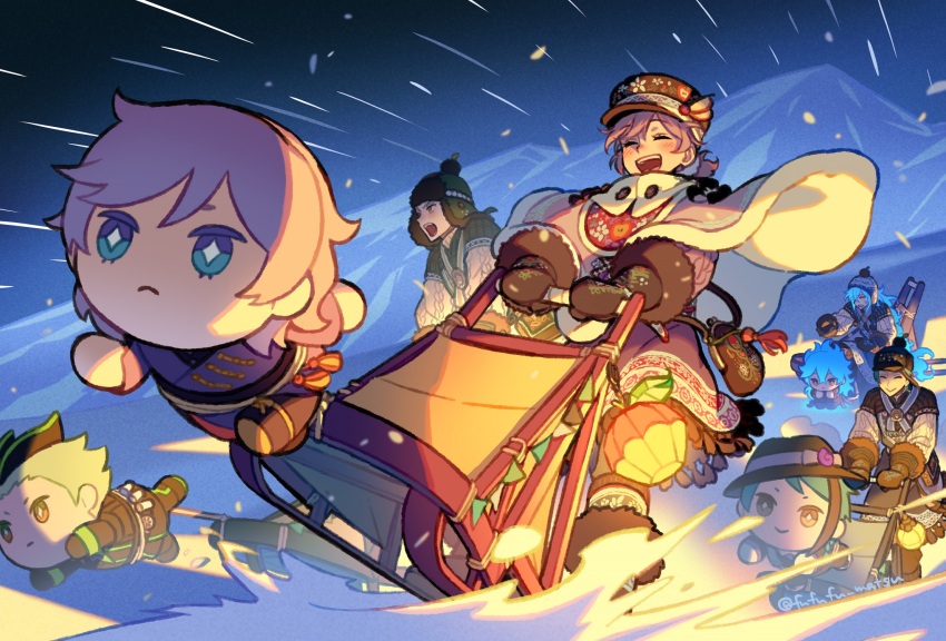 4boys, capelet, character_doll, commentary_request, disney_tsum-tsum, doll, epel_felmier, epel_felmier_(applepom)