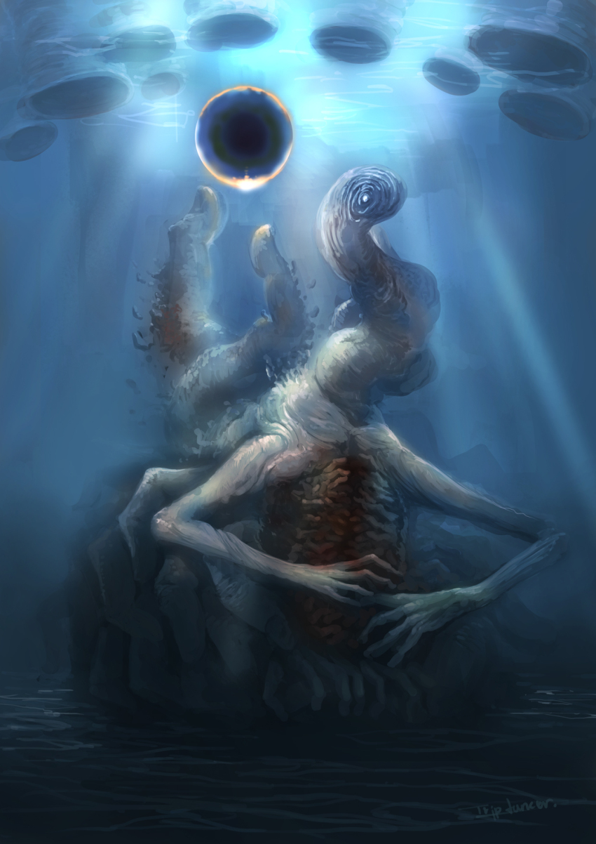 elden_ring, elden_ring:_shadow_of_the_erdtree, highres, looking_at_viewer, magic, metyr_mother_of_fingers, monster, no_humans