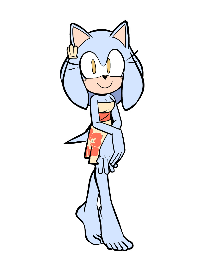 absurdres, animal_ears, barefoot, dress, earrings, eyelashes, floral_print, highres