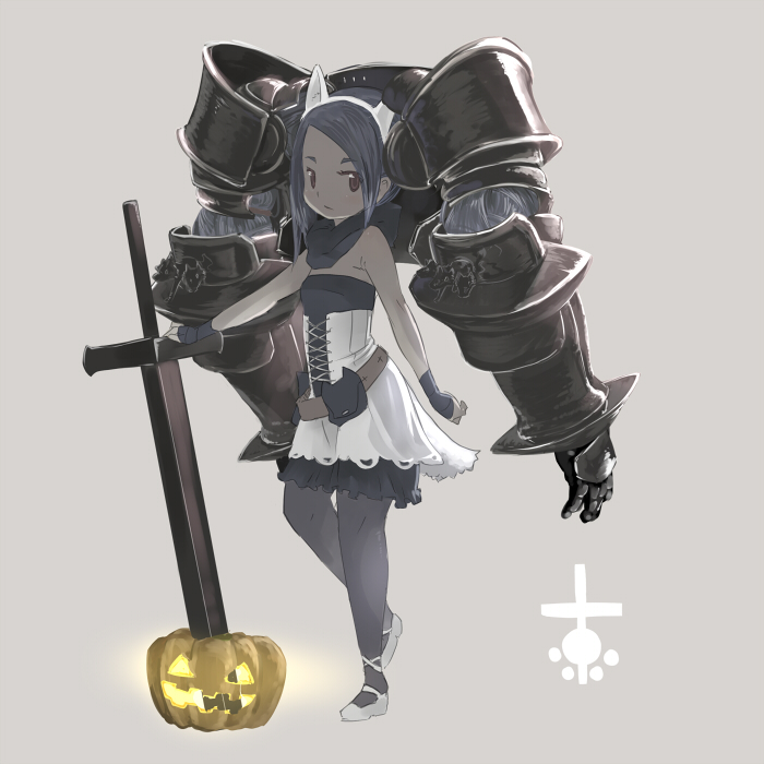 1girl, animal_ears, armor, armored_twintails, blue_hair, cat_ears, cat_girl, female_focus