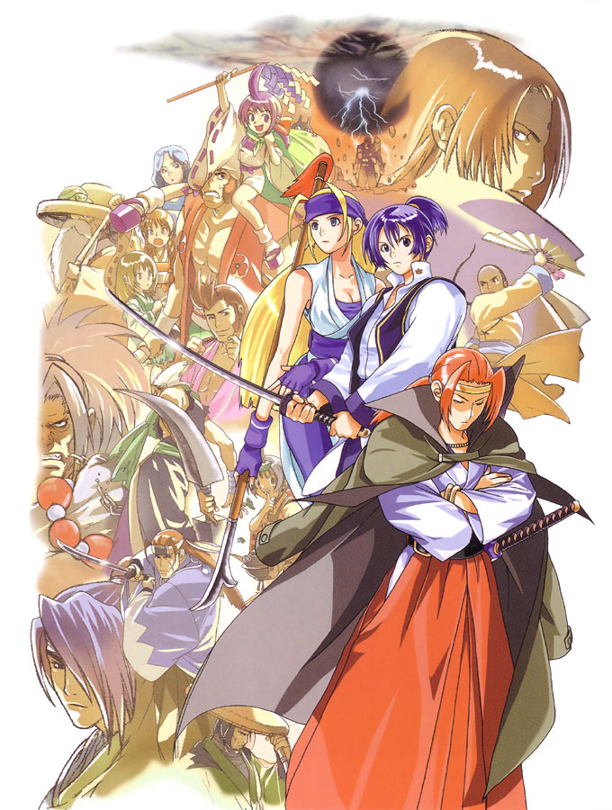 6+boys, 6+girls, akatsuki_musashi, amano_hyo, amano_hyou, bakumatsu_rouman, beads, breasts