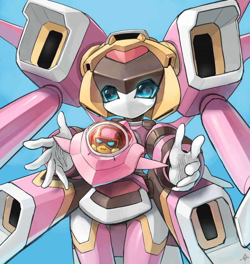 1girl, armor, armored_skirt, blue_eyes, blue_sclera, canopy_(aircraft), colored_sclera, fancy_aile