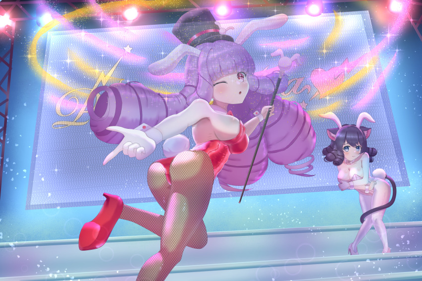 absurdres, adeka, animal_ears, chuchu_(show_by_rock!!), cyan_(show_by_rock!!), highres, show_by_rock!!