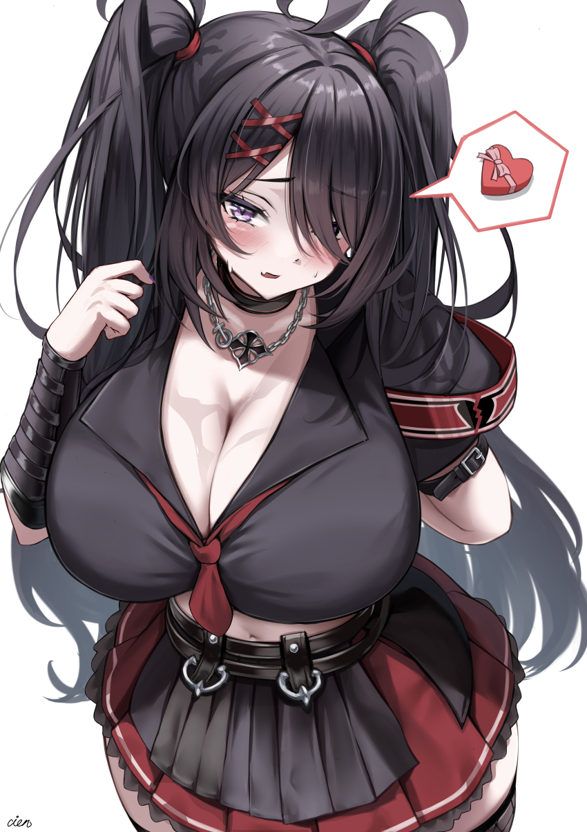 1girl, absurdres, ahoge, arm_belt, armband, azur_lane, belt, black_belt