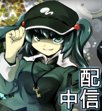 1girl, backpack, bad_id, bad_pixiv_id, bag, blue_eyes, blue_hair, blush