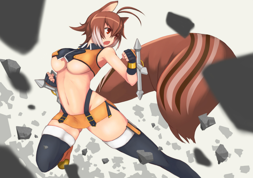 1girl, animal_ears, antenna_hair, arc_system_works, black_thighhighs, blazblue, blazblue:_continuum_shift, breasts