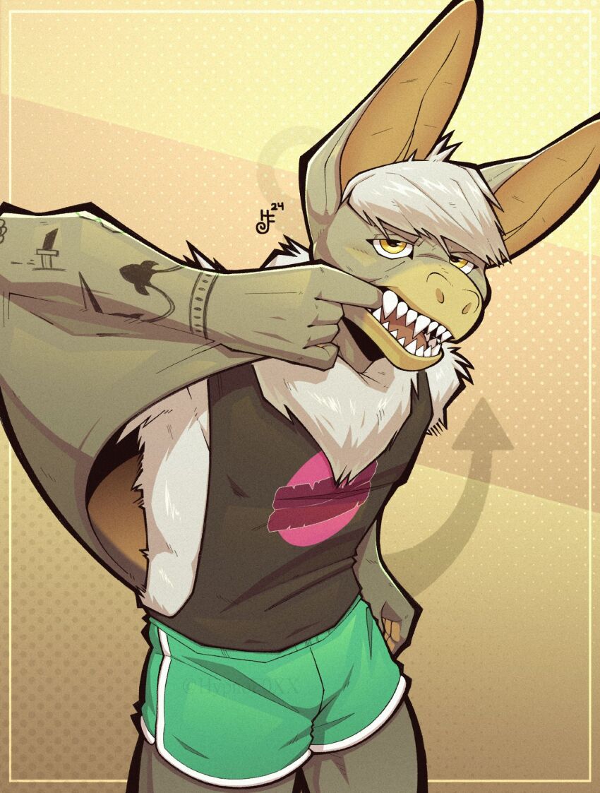 1boy, animal_ears, artist_logo, bat_boy, bat_ears, bat_wings, black_shirt, commentary