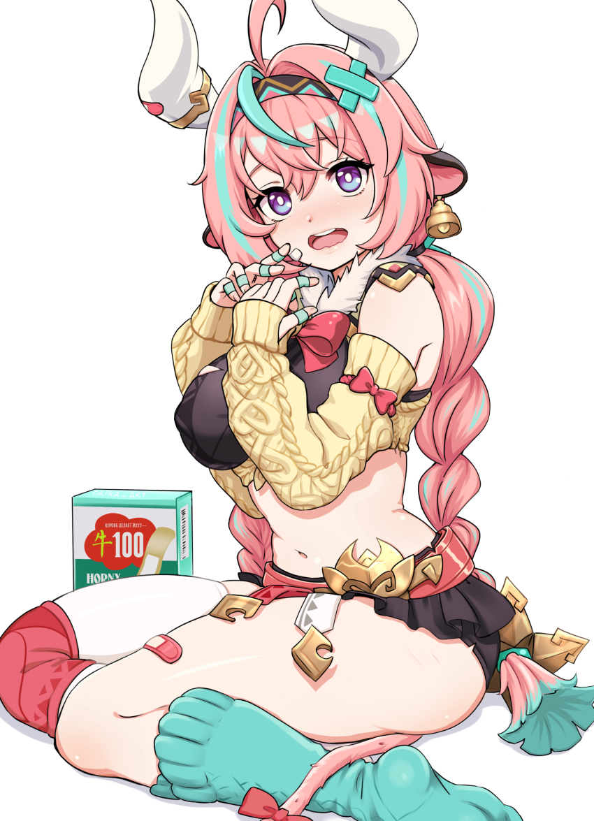 1girl, absurdres, ahoge, animal_ears, aqua_hair, arm_bow, bandages, bandaid