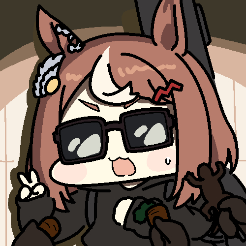 1girl, animal_ears, aoyama_yoshino, black_hoodie, bocchi_the_rock!, brown_hair, capo_(guitar), chibi