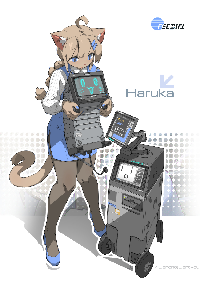 1girl, absurdres, ahoge, animal_ear_fluff, animal_ears, artist_name, blue_eyes, blue_nails