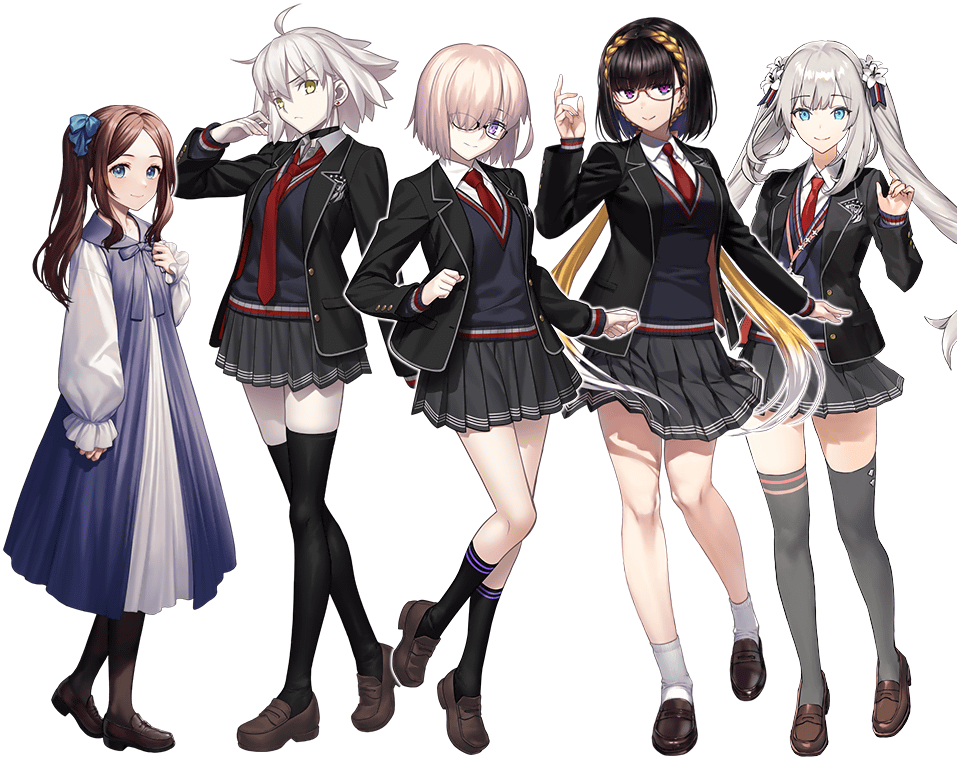 black_hair, black_jacket, black_skirt, blue_cardigan, blue_dress, blue_eyes, bow, braid