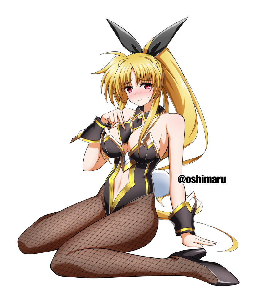 1girl, artoria_pendragon_(lancer)_(fate), artoria_pendragon_(swimsuit_ruler)_(fate), black_hairband, black_leotard, black_necktie, black_shoes, blonde_hair