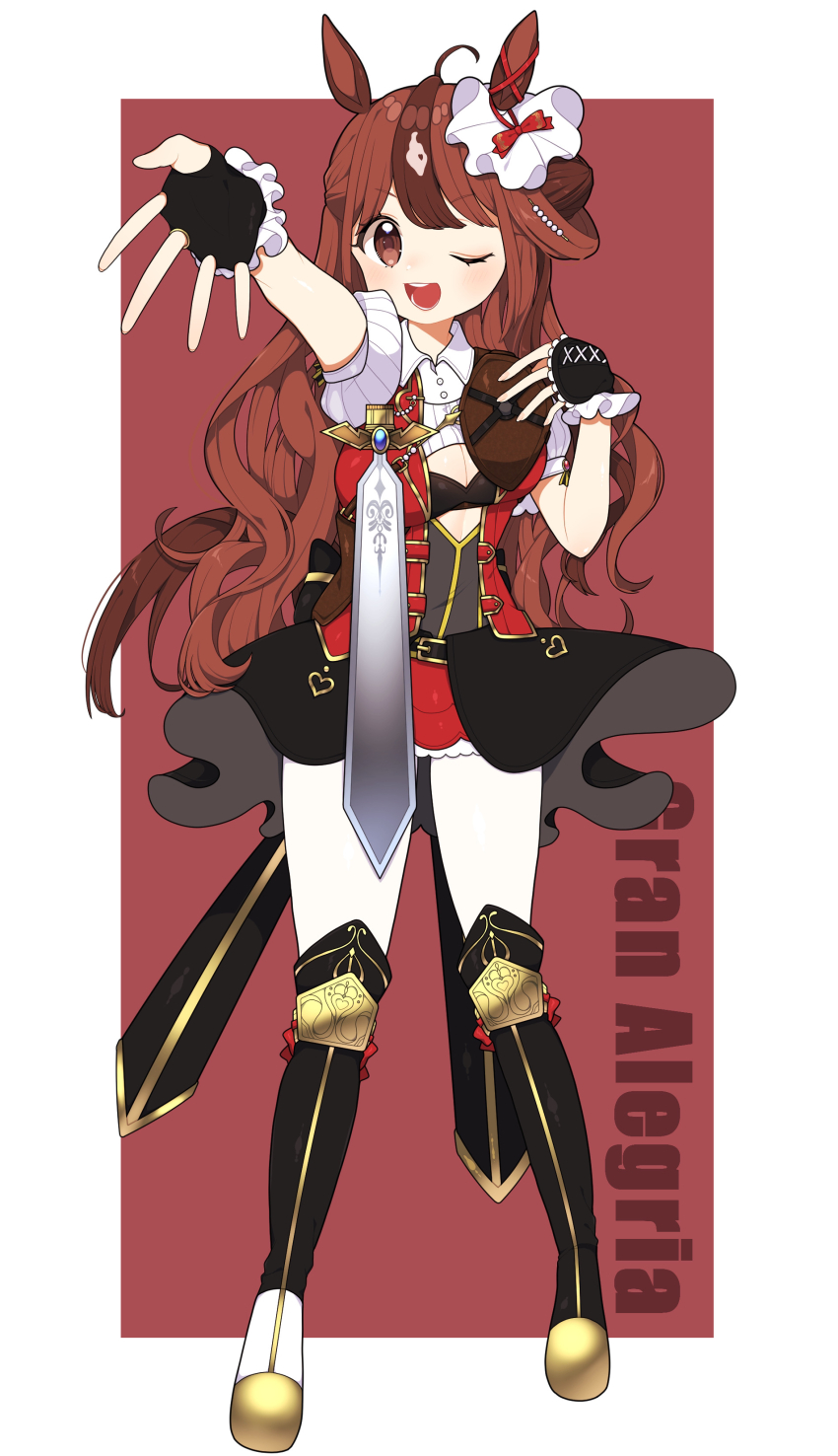 1girl, absurdres, animal_ears, blush, boots, breasts, brown_eyes, brown_hair