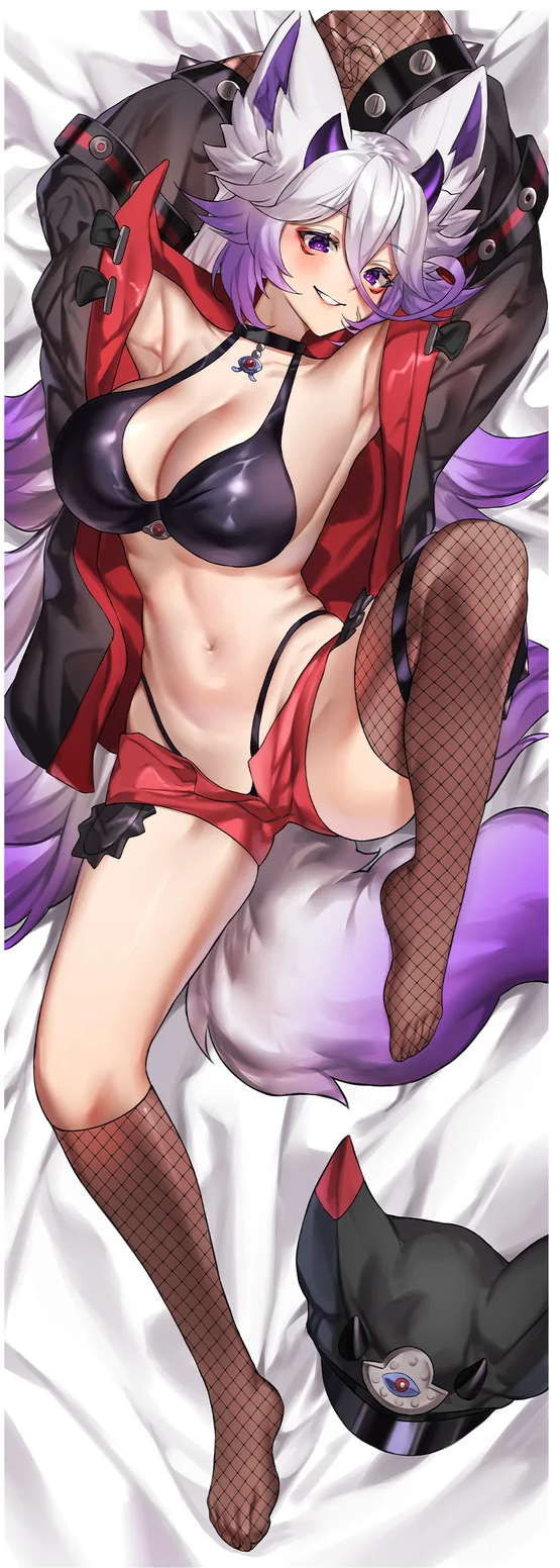 1girl, 2025, black_jacket, breasts, dog_girl, fishnets, hat, highres