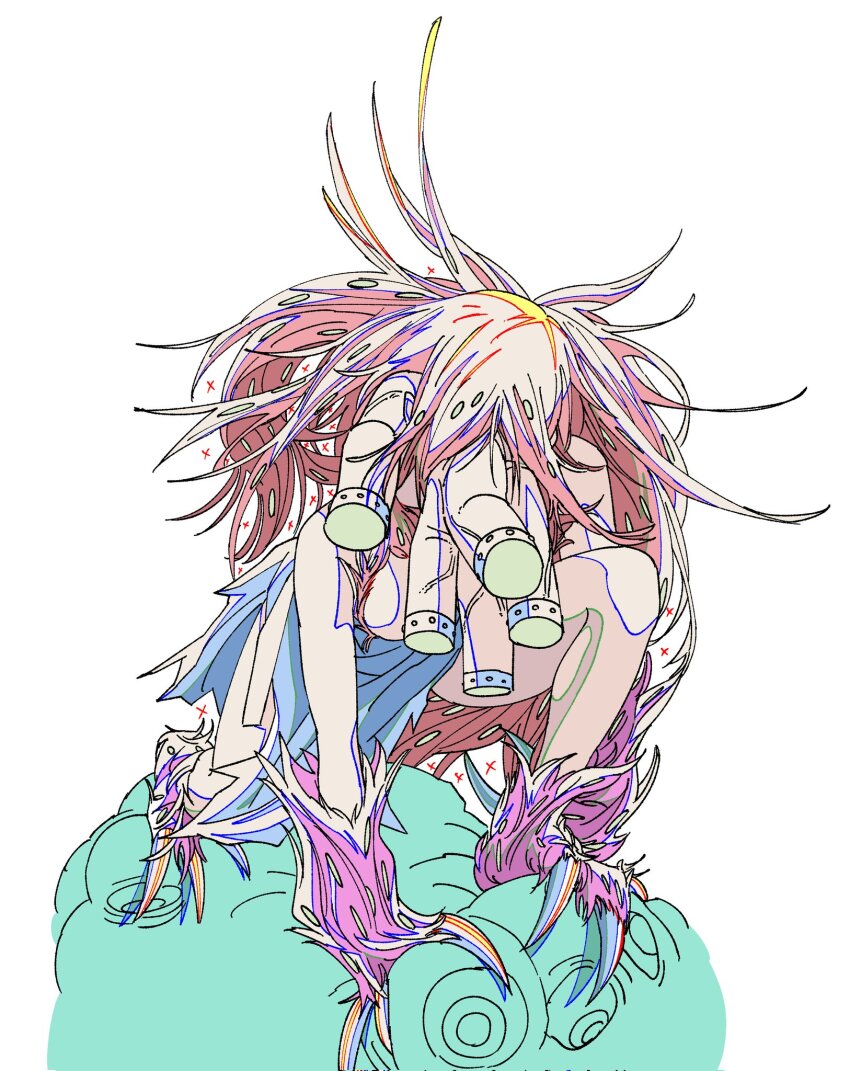 50_sn_stannum, choujin_x, claws, dirty, dirty_clothes, extra_arms, highres, hyena_girl