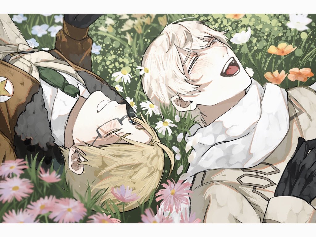 2boys, america_(hetalia), axis_powers_hetalia, belt, benishake8, black-framed_eyewear, black_belt, black_gloves