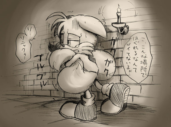 child, dungeon, fox, misuta710, multiple_tails, scared, sega, sonic_(series)