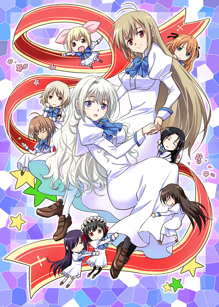 2boys, 6+girls, agahari, itsukushima_takako, juujou_shion, kamichika_kaori, kashiwagi_yuu, kayleigh_glanzelius