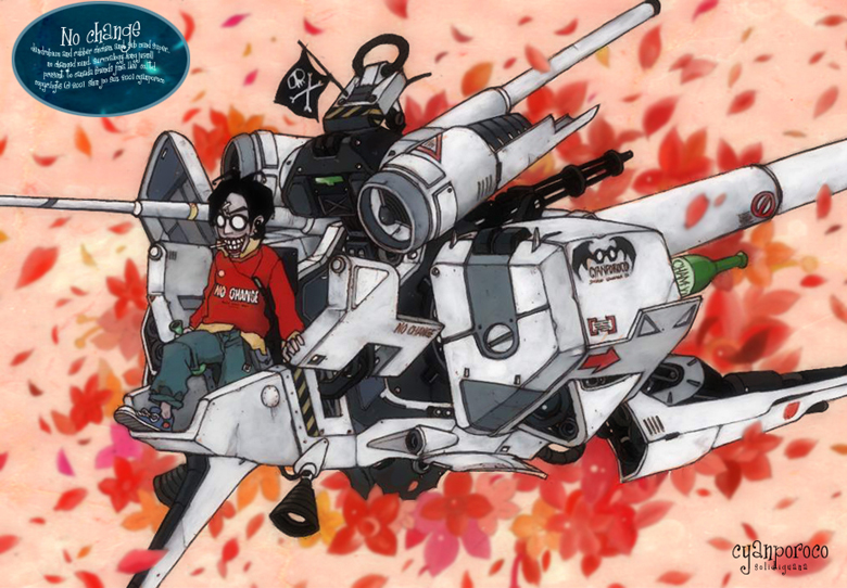 1boy, artist_name, black-framed_eyewear, black_hair, blue_pants, blue_shoes, bottle, colored_skin