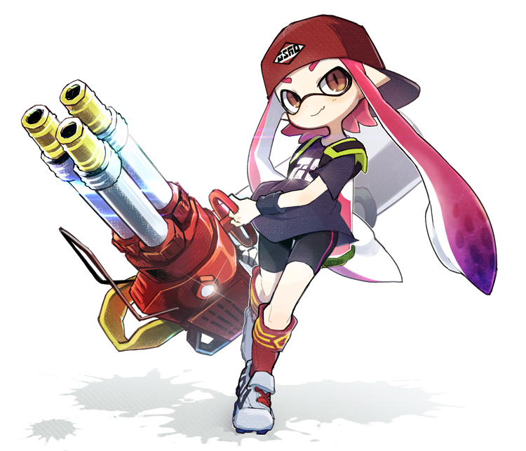 1girl, ameko-107, backwards_hat, baseball_cap, bike_shorts, black_shorts, brown_eyes, closed_mouth