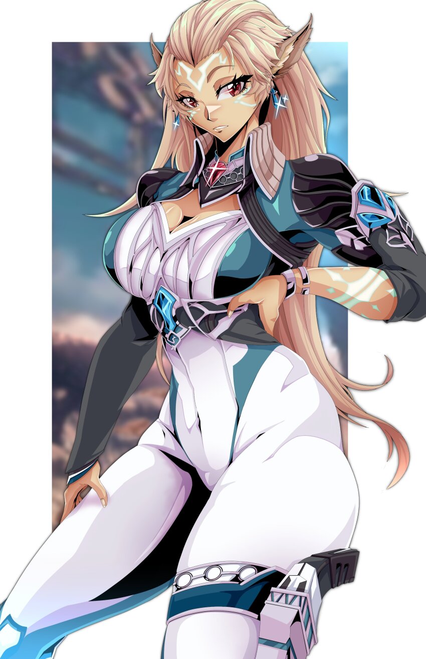 1girl, 2025, absurdres, andoryu_anzuru, animal_ear_fluff, artist_name, asymmetrical_gloves, bangs_pinned_back