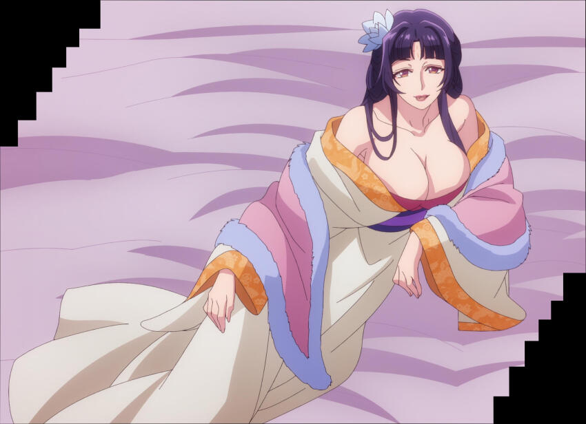 1girl, bare_shoulders, breasts, cleavage, collarbone, highres, kusuriya_no_hitorigoto, large_breasts