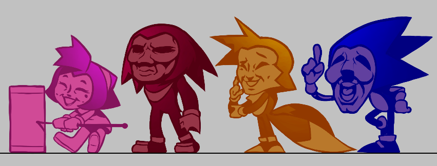 amy_rose, boots, dress, gloves, hammer, knuckles_the_echidna, m_boi9798, majin_sonic