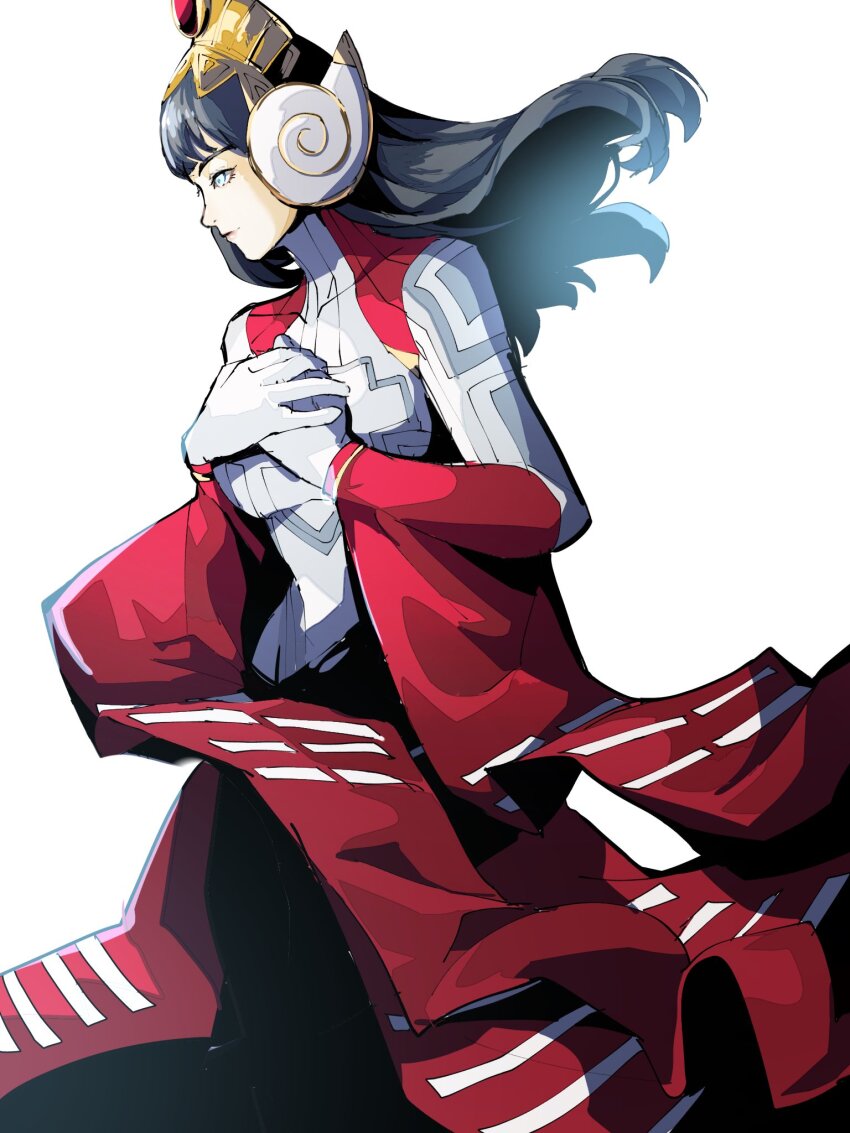 1girl, 4me3ba_niku, black_hair, blue_eyes, bodysuit, grey_bodysuit, hair_ornament, highres