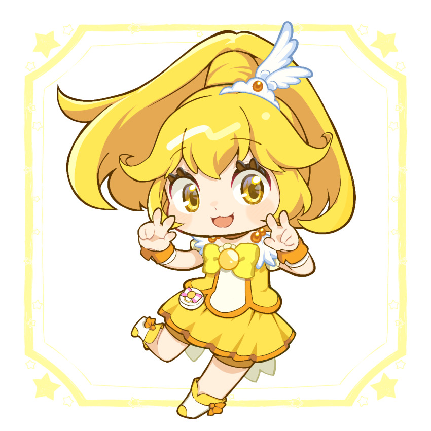 1girl, bike_shorts, bike_shorts_under_skirt, blonde_hair, blush, boots, bow, bowtie