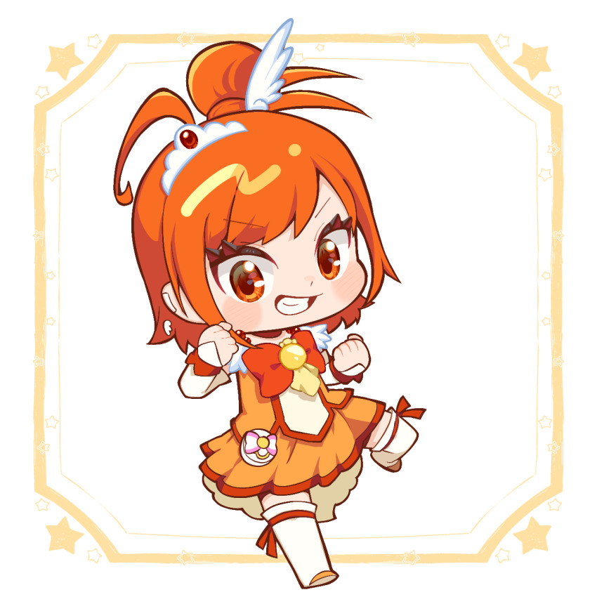 1girl, arm_warmers, bike_shorts, bike_shorts_under_skirt, blush, boots, bow, bowtie