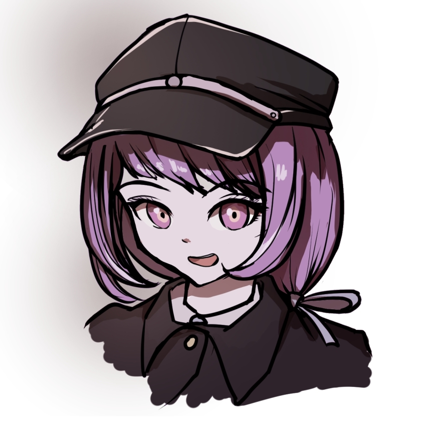 1girl, artist_request, braid, braided_ponytail, hat, highres, peaked_cap, pink_background