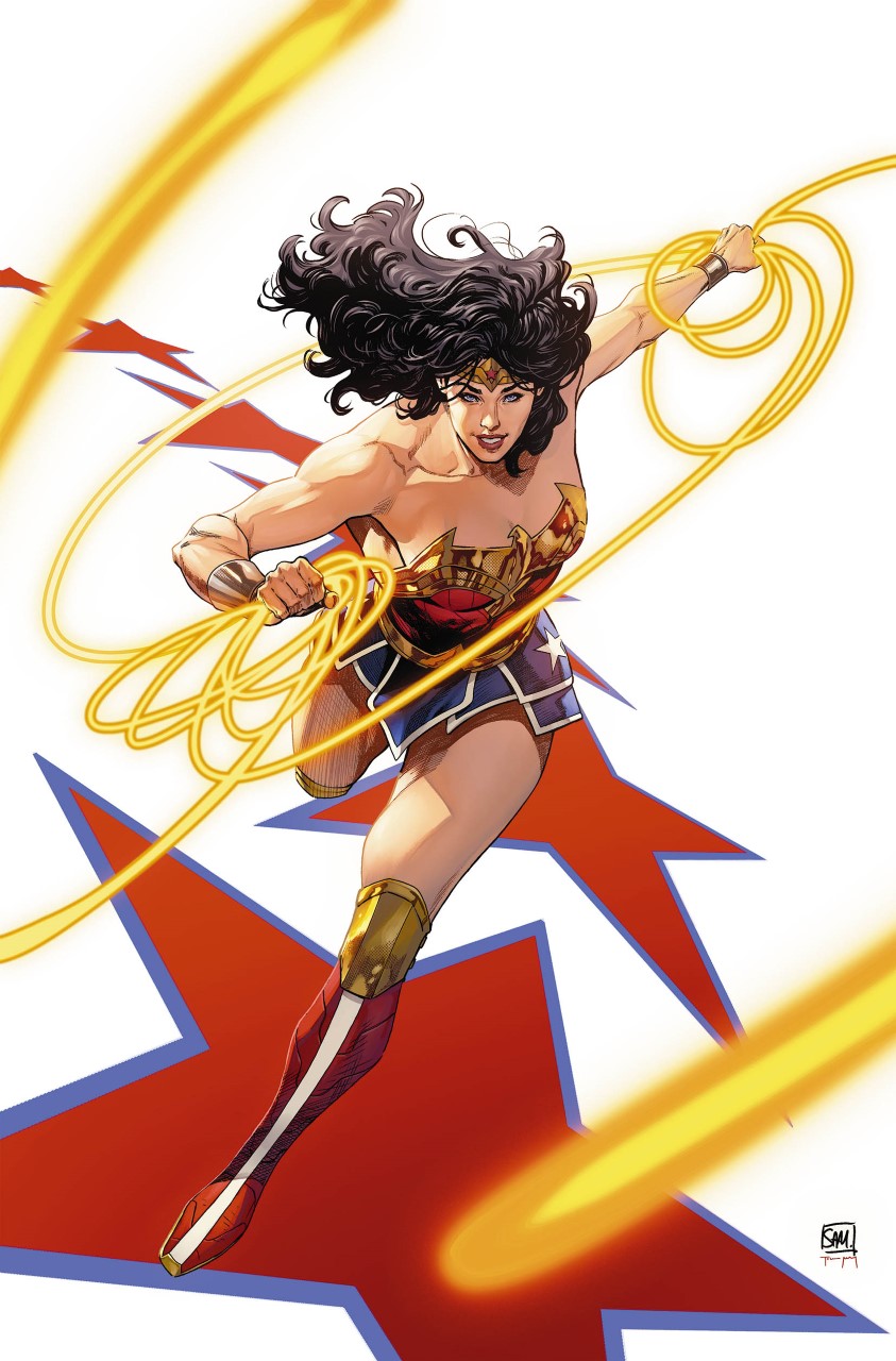 1girl, bare_shoulders, black_hair, blue_eyes, boots, bracer, dc_comics, highres