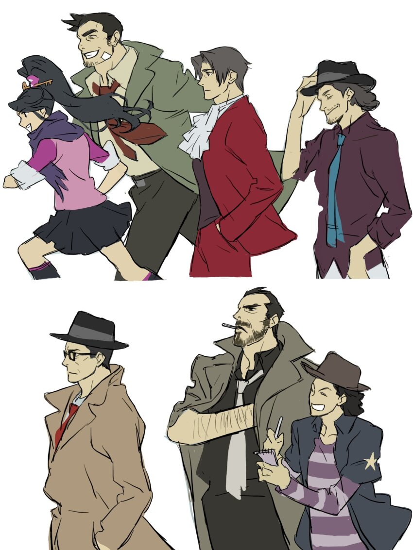 ^_^, ace_attorney, ace_attorney_investigations, ace_attorney_investigations_2:_prosecutor's_gambit, ascot, black_hair, black_hat, black_pants