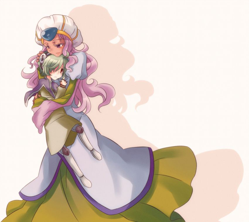 00s, 1boy, 1girl, ahoge, colored_eyelashes, dark_skin, dress, ehlly