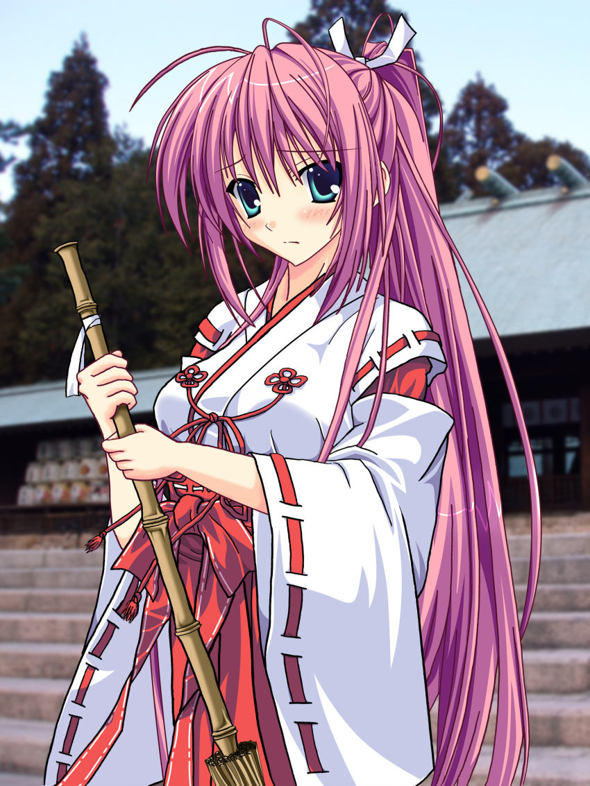 10s, absurdres, blue_eyes, blush, highres, hoshizora_e_kakaru_hashi, japanese_clothes, long_hair