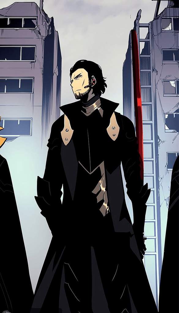 1boy, black_jacket, black_shirt, full_body, goto_ryuji, grey_background, jacket, looking_to_the_side